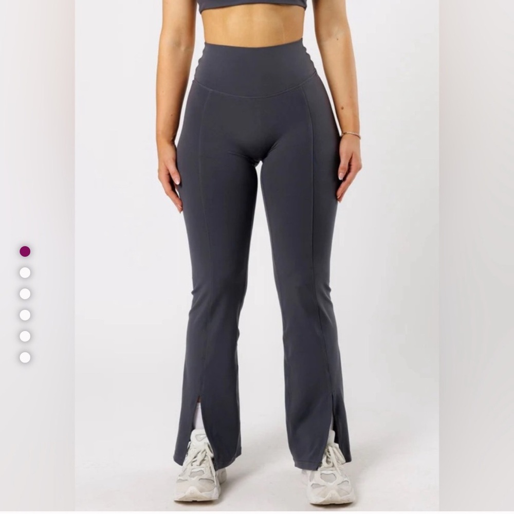 High-Waisted Black Flare Pants